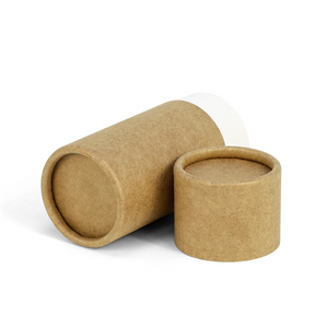 Biodegradable Luxury Kraft Food Coffee Paper Tube Round Chocolate Tube Cardboard Candle Box Cylinder Packaging for Tea