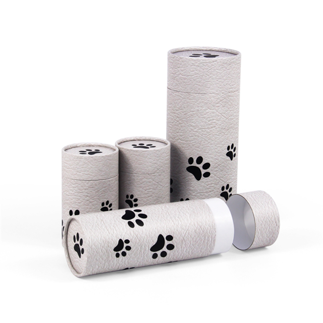 Biodegradable Animal Scatter Tubes Ashes Pet Scattering Urn Funeral Ash Paper Cylinder Packaging Box