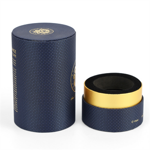 Custom Luxury Eco Friendly Kraft Cardboard Cosmetic Cylinder Box Packaging Skin Care Essential Oil Bottle Perfume Paper Tube
