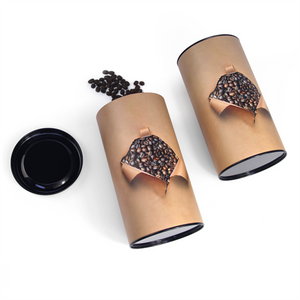Food Grade Custom Printed Cardboard Tube Packaging Paper Box for Coffee And Tea Packaging Box