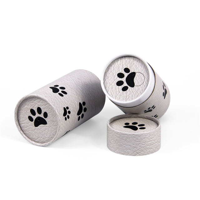 Biodegradable Animal Scatter Tubes Ashes Pet Scattering Urn Funeral Ash Paper Cylinder Packaging Box