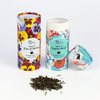 100% Recyclable Embossed Cardboard Cylinder Box for Beverage And Food Packaging Candy Coffee Bean Tea Bag Paper Tube Box