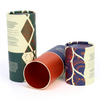 Custom Printing Biodegradable Cylinder Food Coffee Paper Cardboard Premium Tea Canister Tube Box Packaging for Loose Tea Package