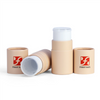 Custom Biodegradable Cardboard Deodorant Tube Cylinder Packaging Empty Bottom Filling Push Up Paper Lip Balm Lipstick Tube Box