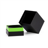 Custom Gold Stamping Logo Recycled High Quality Luxury Cosmetic Small Black Packaging Paper Box for Perfume Bottle