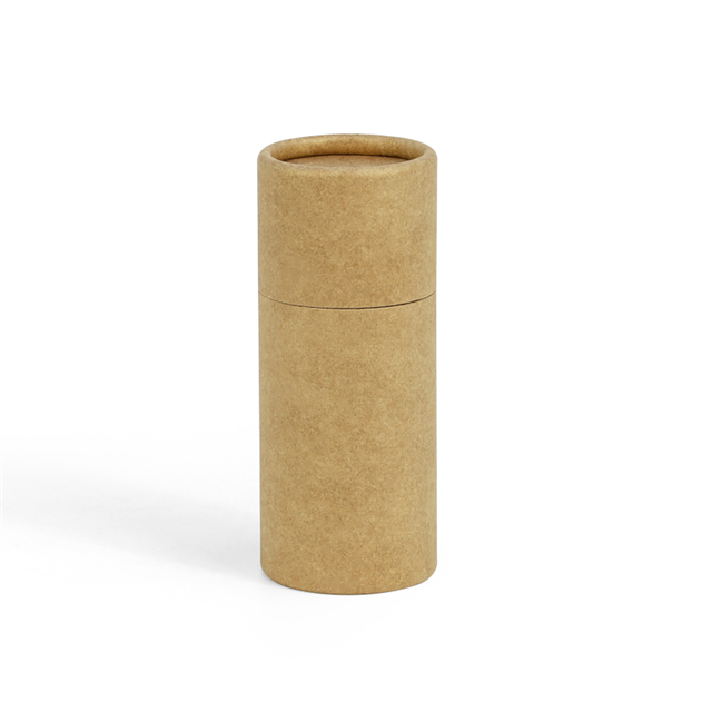 Biodegradable Luxury Kraft Food Coffee Paper Tube Round Chocolate Tube Cardboard Candle Box Cylinder Packaging for Tea
