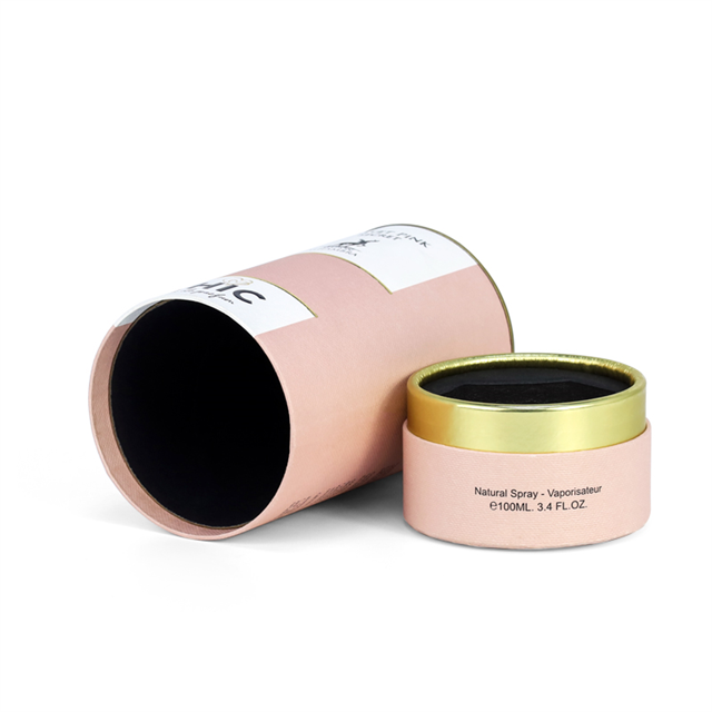 Cosmetic Container Cardboard Cylinder Packaging UV Coated Cosmetic Perfume Paper Essential Oil Biodegradable Paper Tube Box