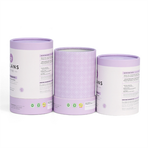 Eco-Friendly Custom Logo Food Grade White Kraft Cardboard Tea Coffee Cylinder Box Packaging Cosmetic Perfume Paper Tube