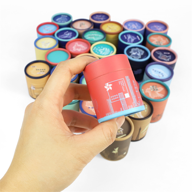 Custom Eco Craft Cardboard Tube Cylinder Tea Coffee Box Packaging Food UV Coated Paper Biodegradable Paper Tube