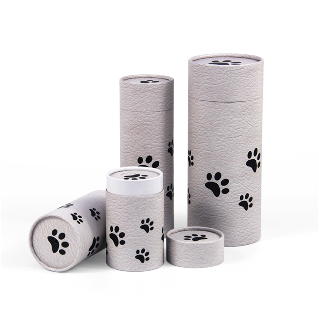Biodegradable Animal Scatter Tubes Ashes Pet Scattering Urn Funeral Ash Paper Cylinder Packaging Box