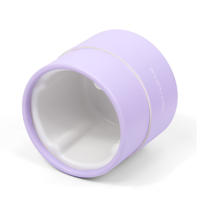 Eco Friendly Modern Cosmetic Packaging Custom Printed Cardboard Tube Cylinder Candle Box Packaging