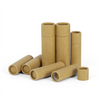 Custom Printed Recyclable Cosmetic Face Sunscreen Cardboard Deodorant Lipstick Container Push Up Paper Lip Balm Tube Packaging