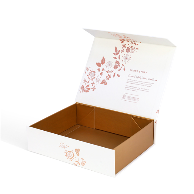 Custom Luxury Recyclable Flip Cardboard Paper Hard Rigid Box Packaging Folding Magnetic Gift Box Packaging