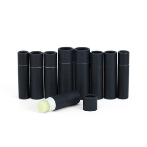 Custom Printed Recyclable Cosmetic Face Sunscreen Cardboard Deodorant Lipstick Container Push Up Paper Lip Balm Tube Packaging