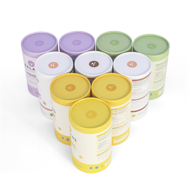 Eco-Friendly Custom Logo Food Grade White Kraft Cardboard Tea Coffee Cylinder Box Packaging Cosmetic Perfume Paper Tube