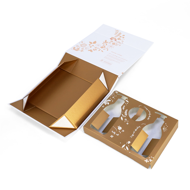 Custom Luxury Recyclable Flip Cardboard Paper Hard Rigid Box Packaging Folding Magnetic Gift Box Packaging