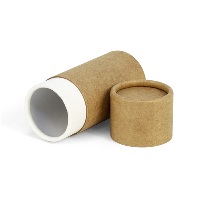 Biodegradable Luxury Kraft Food Coffee Paper Tube Round Chocolate Tube Cardboard Candle Box Cylinder Packaging for Tea