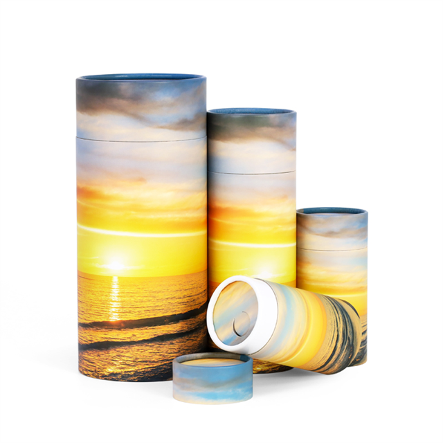 Funeral Cheap Adult Cremation Urn for Ashes Paper Scatter Tube Urns Biodegradable