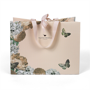 Cosmetics Clothes Packaging Paper Bag Personalized Green Luxury Custom Paper Shopping Bags