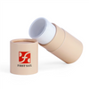Custom Biodegradable Cardboard Deodorant Tube Cylinder Packaging Empty Bottom Filling Push Up Paper Lip Balm Lipstick Tube Box