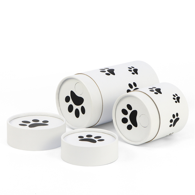 Biodegradable Animal Scatter Tubes Ashes Pet Scattering Urn Funeral Ash Paper Cylinder Packaging Box