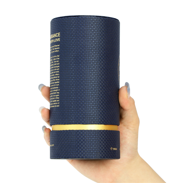 Custom Luxury Eco Friendly Kraft Cardboard Cosmetic Cylinder Box Packaging Skin Care Essential Oil Bottle Perfume Paper Tube