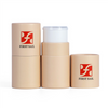 Custom Biodegradable Cardboard Deodorant Tube Cylinder Packaging Empty Bottom Filling Push Up Paper Lip Balm Lipstick Tube Box