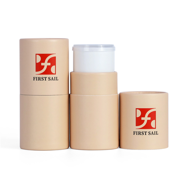 Custom Biodegradable Cardboard Deodorant Tube Cylinder Packaging Empty Bottom Filling Push Up Paper Lip Balm Lipstick Tube Box