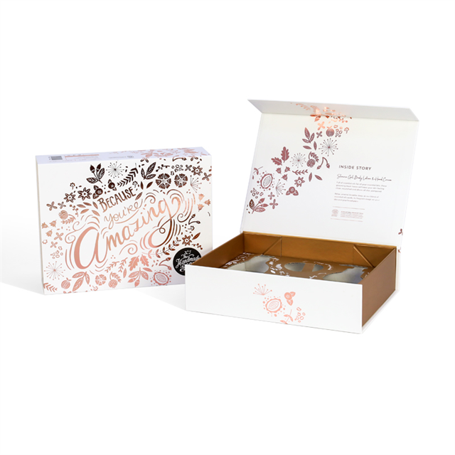 Custom Luxury Recyclable Flip Cardboard Paper Hard Rigid Box Packaging Folding Magnetic Gift Box Packaging