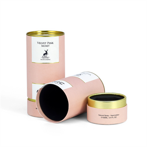 Cosmetic Container Cardboard Cylinder Packaging UV Coated Cosmetic Perfume Paper Essential Oil Biodegradable Paper Tube Box