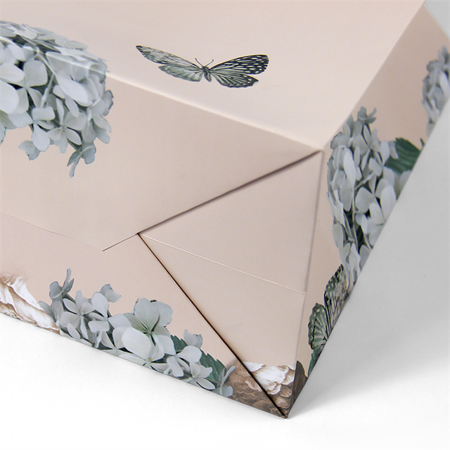 Cosmetics Clothes Packaging Paper Bag Personalized Green Luxury Custom Paper Shopping Bags