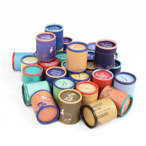 Custom Eco Craft Cardboard Tube Cylinder Tea Coffee Box Packaging Food UV Coated Paper Biodegradable Paper Tube
