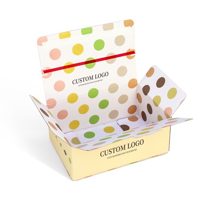 Corrugated Adhesive Tear off Strip Shipping Paper Box Mailer Box Packaging Zipper Carton Gift Boxes With Tear