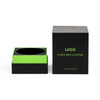 Custom Gold Stamping Logo Recycled High Quality Luxury Cosmetic Small Black Packaging Paper Box for Perfume Bottle